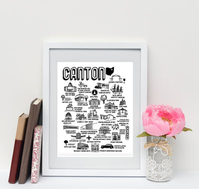 Canton Map Print