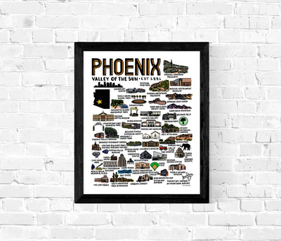 Phoenix Map Print