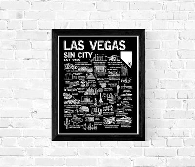 Las Vegas Map Print
