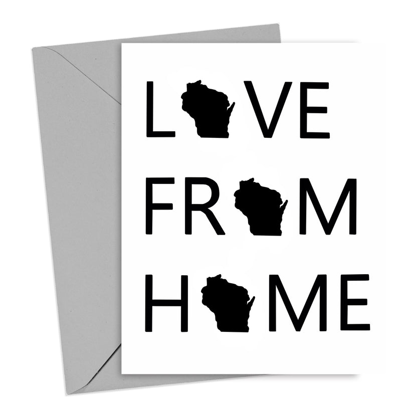 Love From Home Wisconsin Card