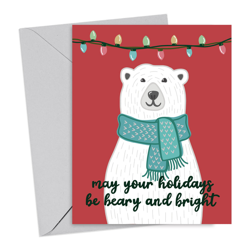 May Your Holidays Be Beary and Bright Card