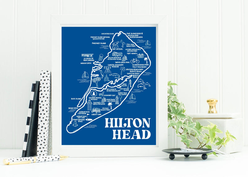 Hilton Head Map Print