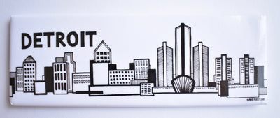 Detroit Skyline Magnet