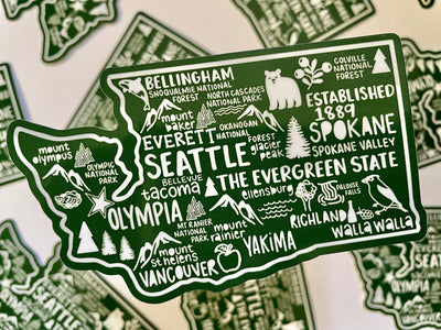 Washington Map Sticker