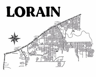 Lorain Area Suburb Street Maps