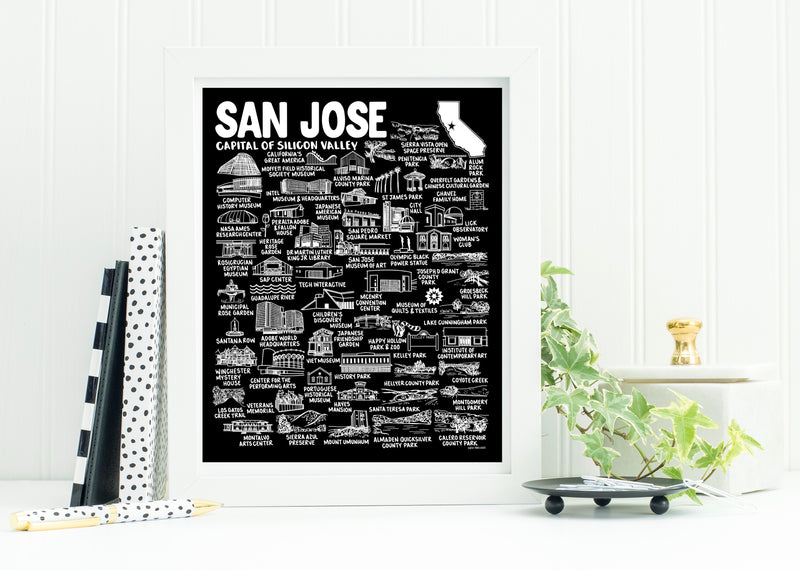 San Jose Map Print