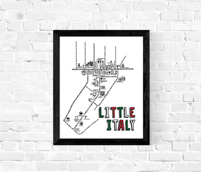 Little Italy Map Print