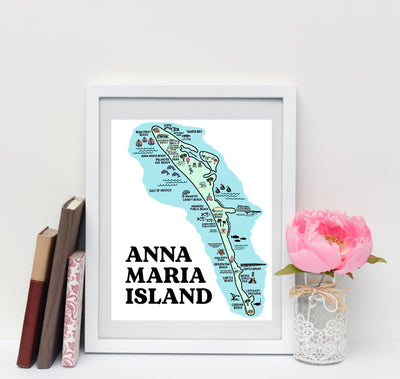 Anna Maria Island Map Print