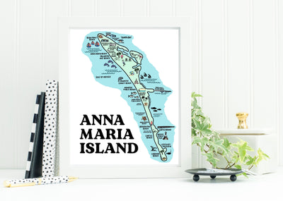 Anna Maria Island Map Print