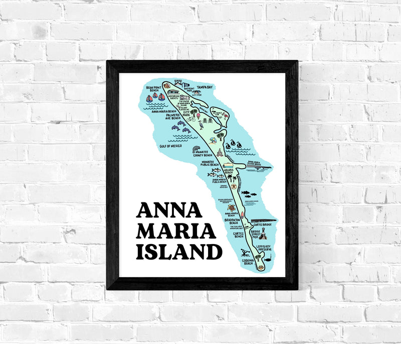 Anna Maria Island Map Print