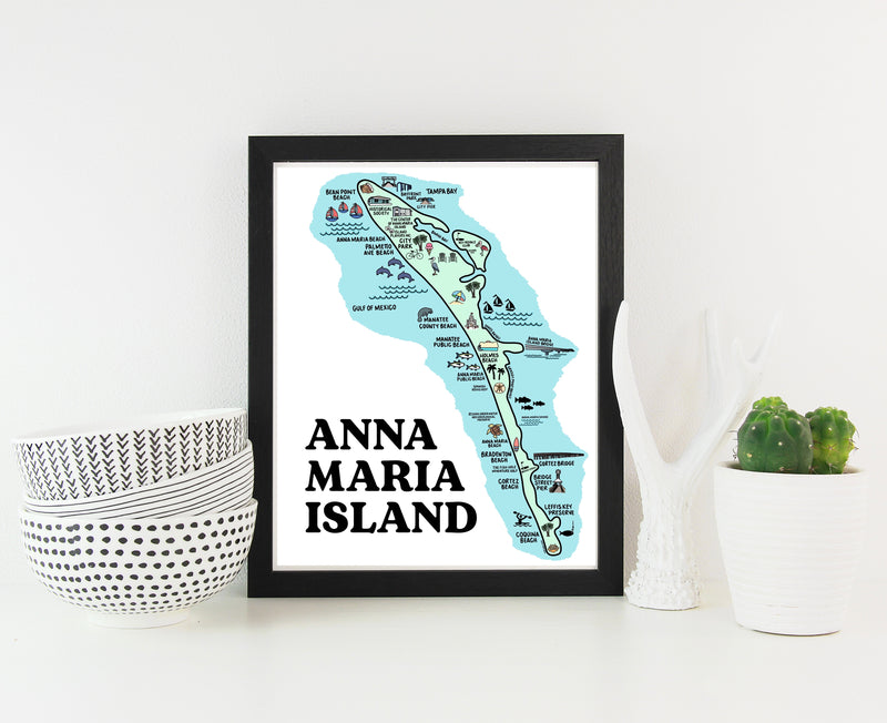 Anna Maria Island Map Print