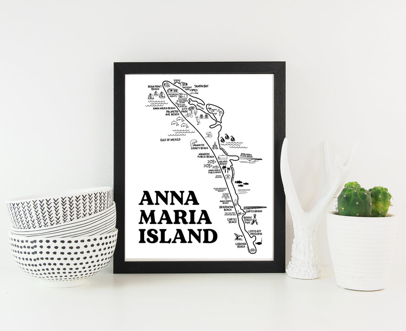 Anna Maria Island Map Print