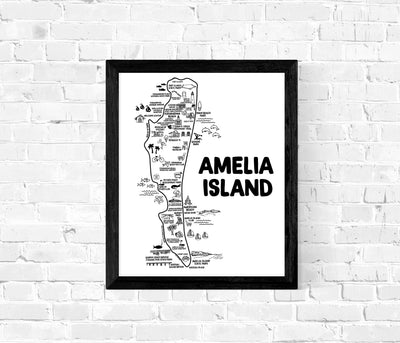 Amelia Island Map Print