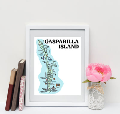 Gasparilla Island Map Print