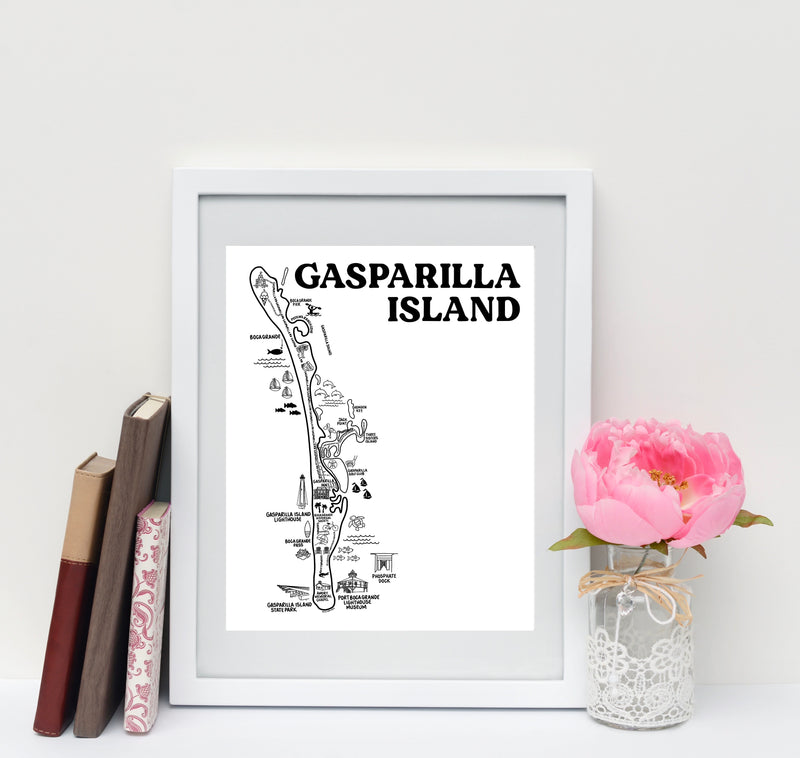 Gasparilla Island Map Print