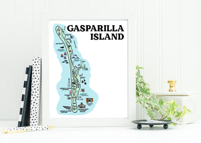 Gasparilla Island Map Print