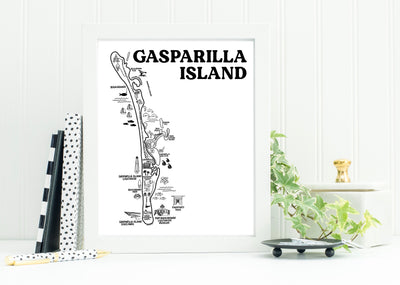 Gasparilla Island Map Print