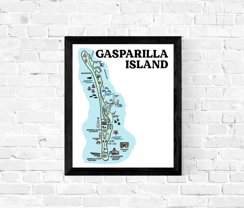 Gasparilla Island Map Print