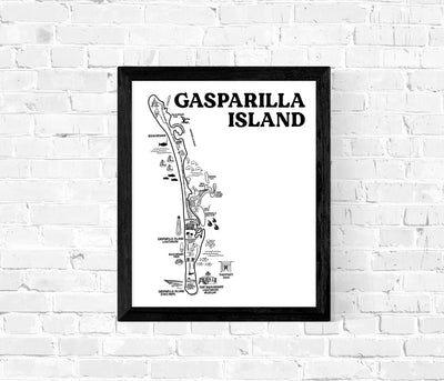 Gasparilla Island Map Print