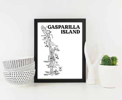 Gasparilla Island Map Print