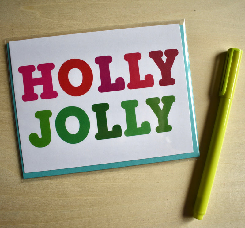Holly Jolly Card