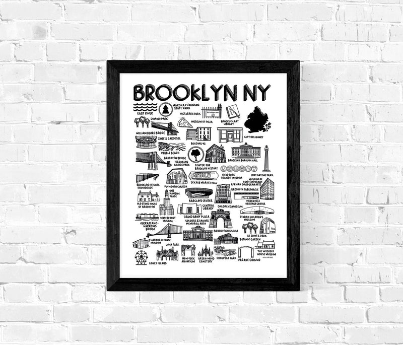 Brooklyn New York Map Print