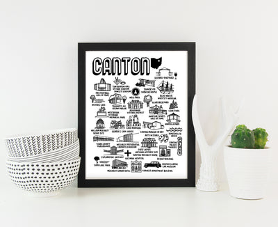 Canton Map Print