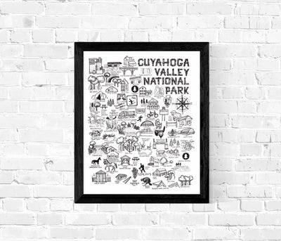 Cuyahoga Valley National Park (CVNP) Map Print