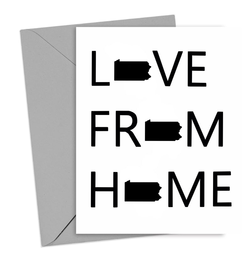 Love From Home Pennsylvania Card