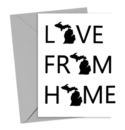 Love From Home Michigan Card