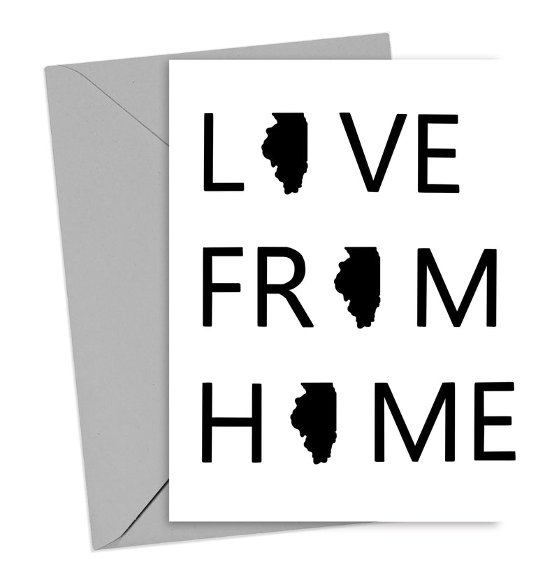 Love From Home Illinois Card