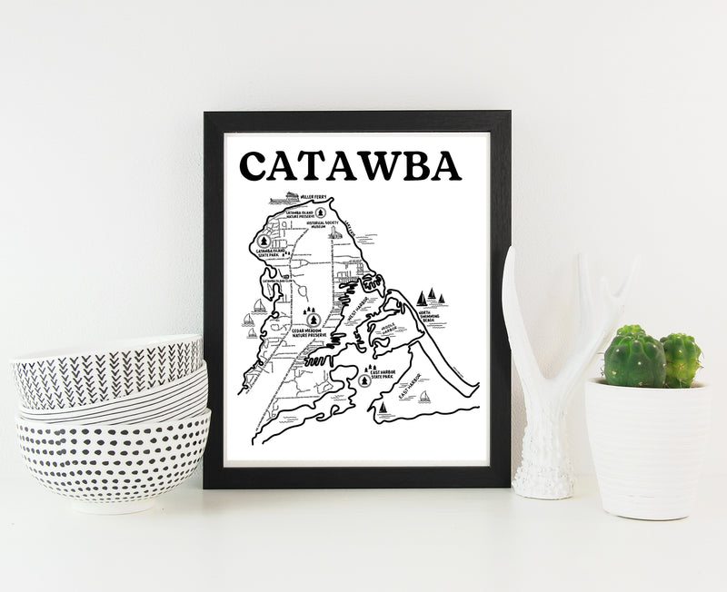 Catawba Map Print