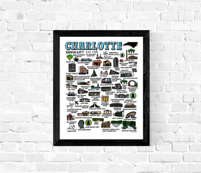 Charlotte Map Print
