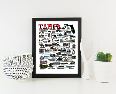 Tampa Map Print