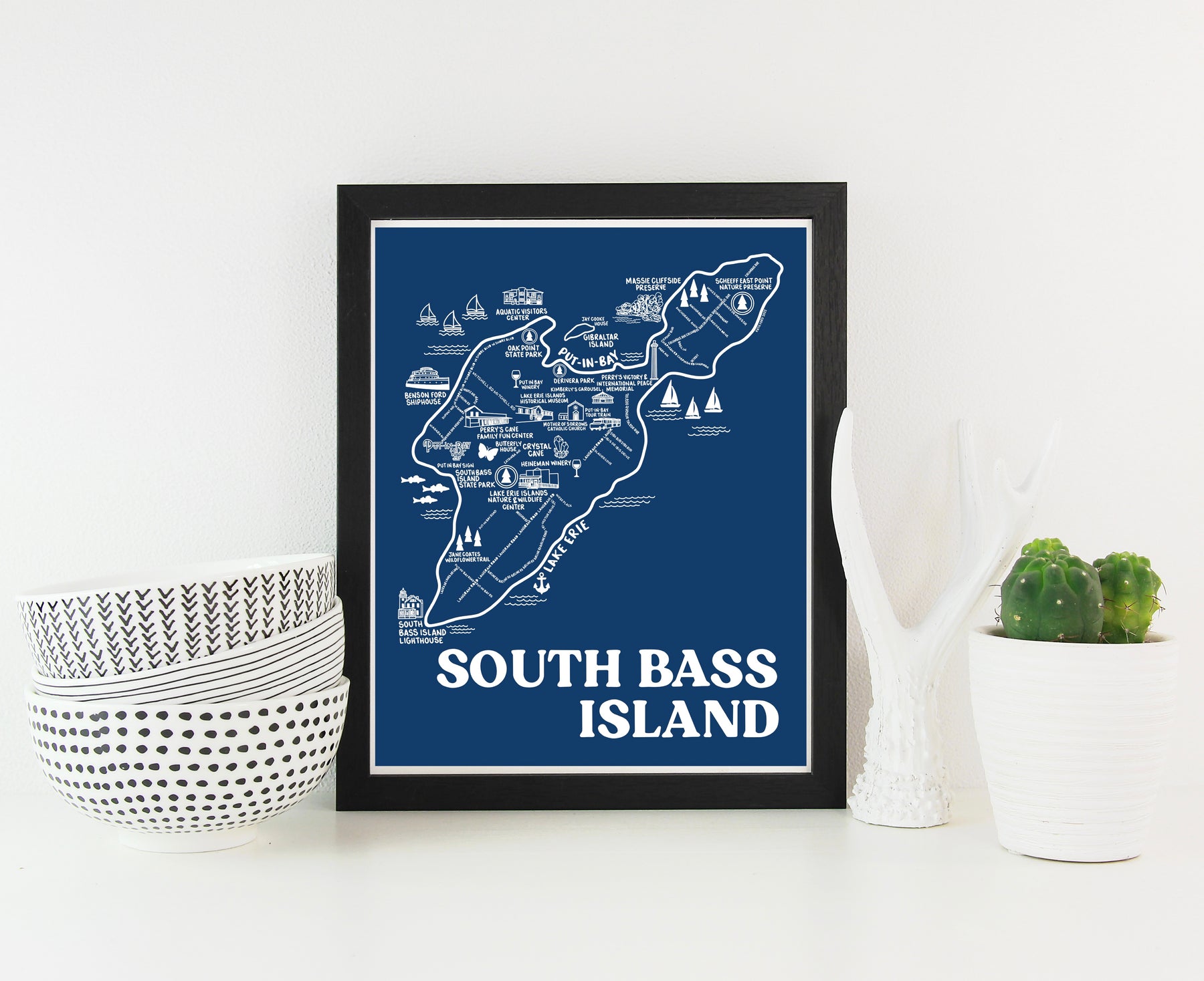 South Bass Island Map Print – Whereabouts Shop South Bass Island Map Print – Whereabouts Shop