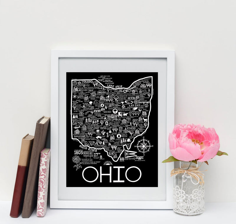 Ohio Map Print