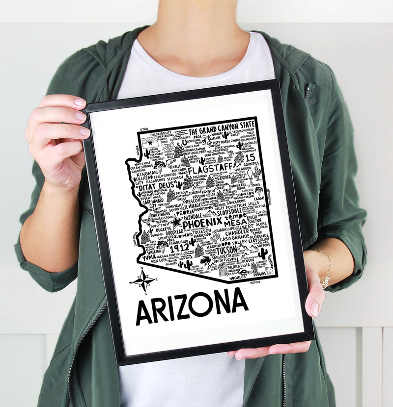 Arizona Map Print