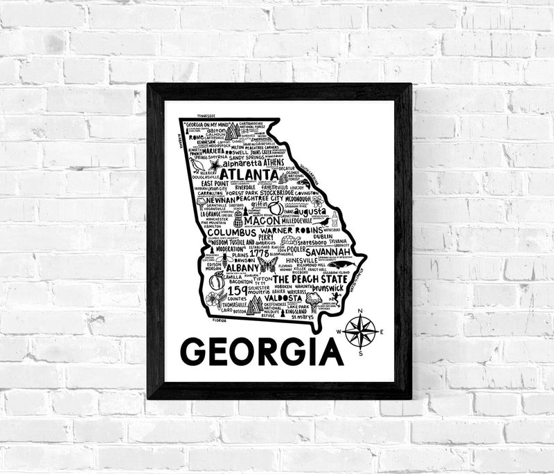 Georgia Map Print