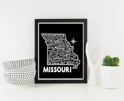 Missouri Map Print