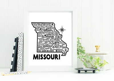 Missouri Map Print