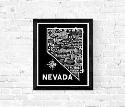 Nevada Map Print