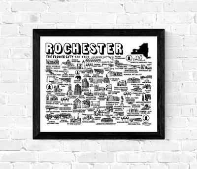 Rochester Map Print