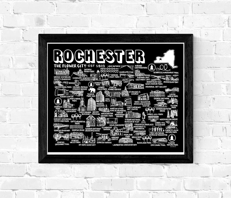 Rochester Map Print