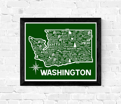 Washington Map Print