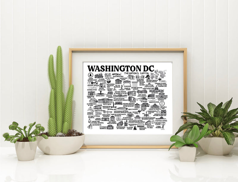 Washington DC Map Print