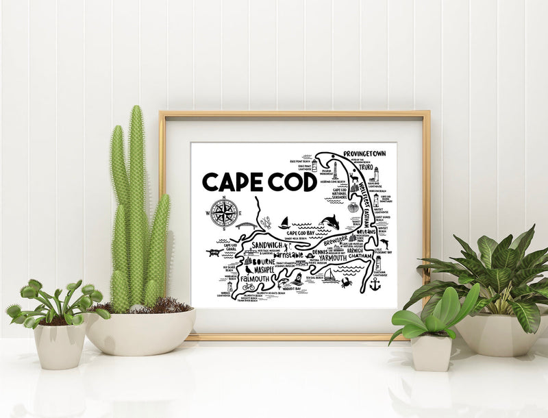 Cape Cod Map Print