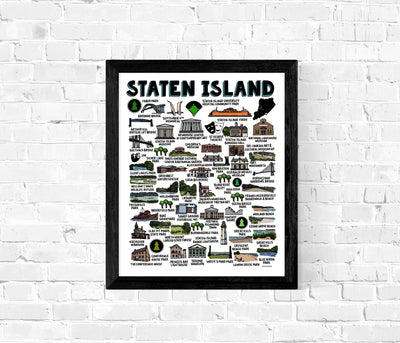 Staten Island New York Map Print