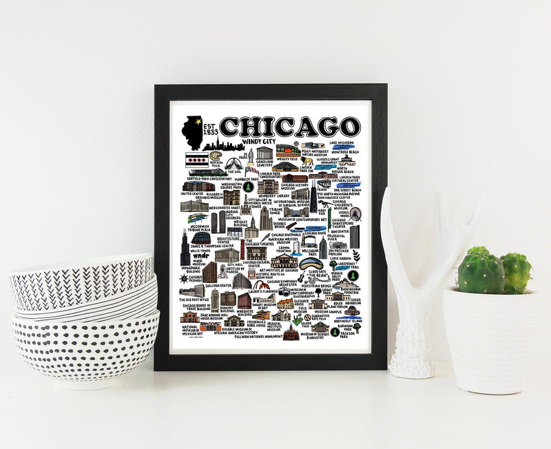 Chicago Map Print