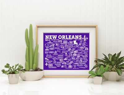 New Orleans Map Print