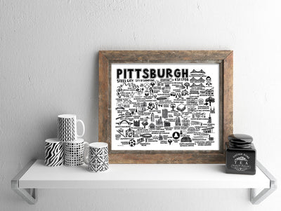 Pittsburgh Map Print